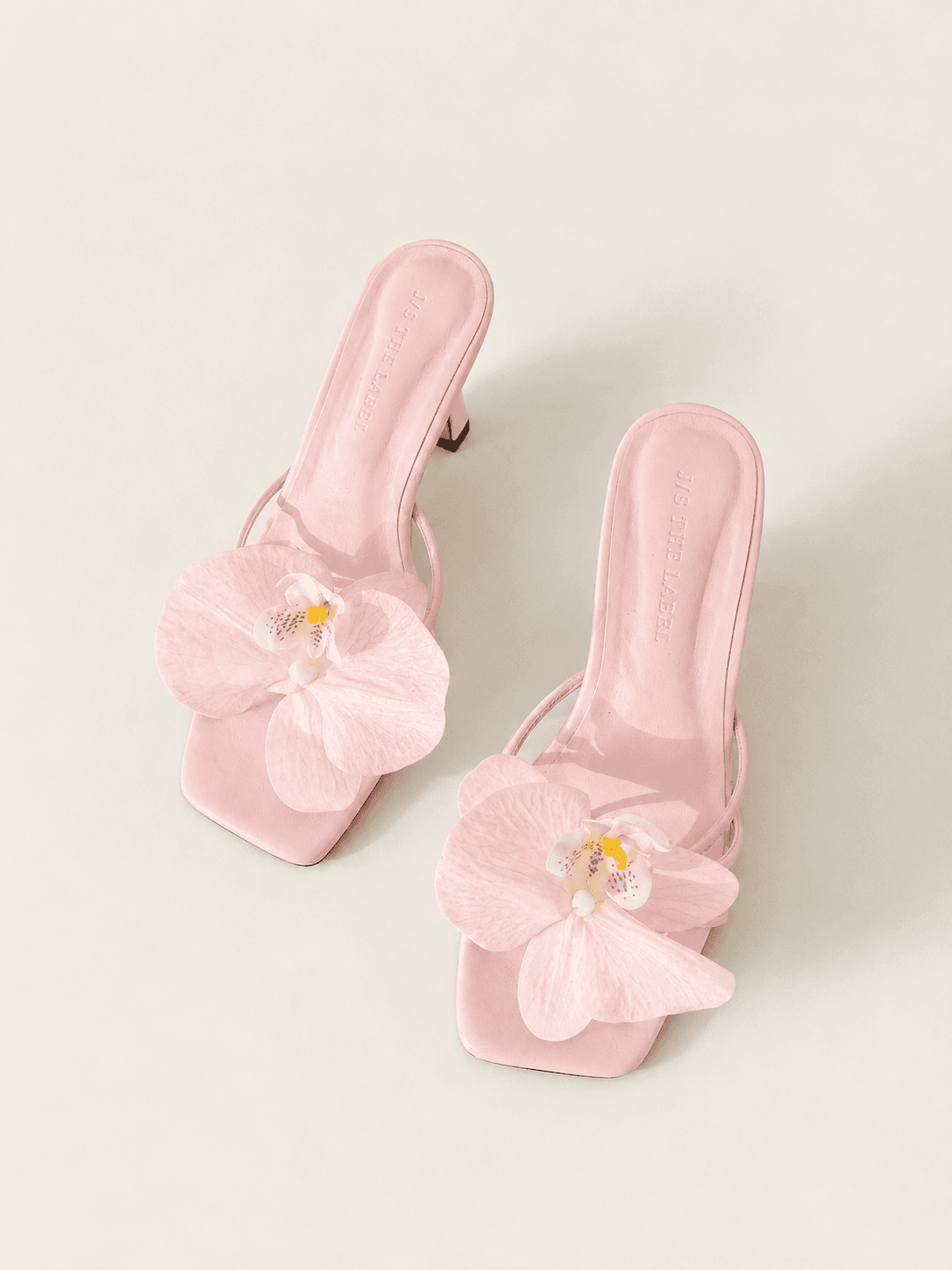 Orchid Heel Sandals - Pink