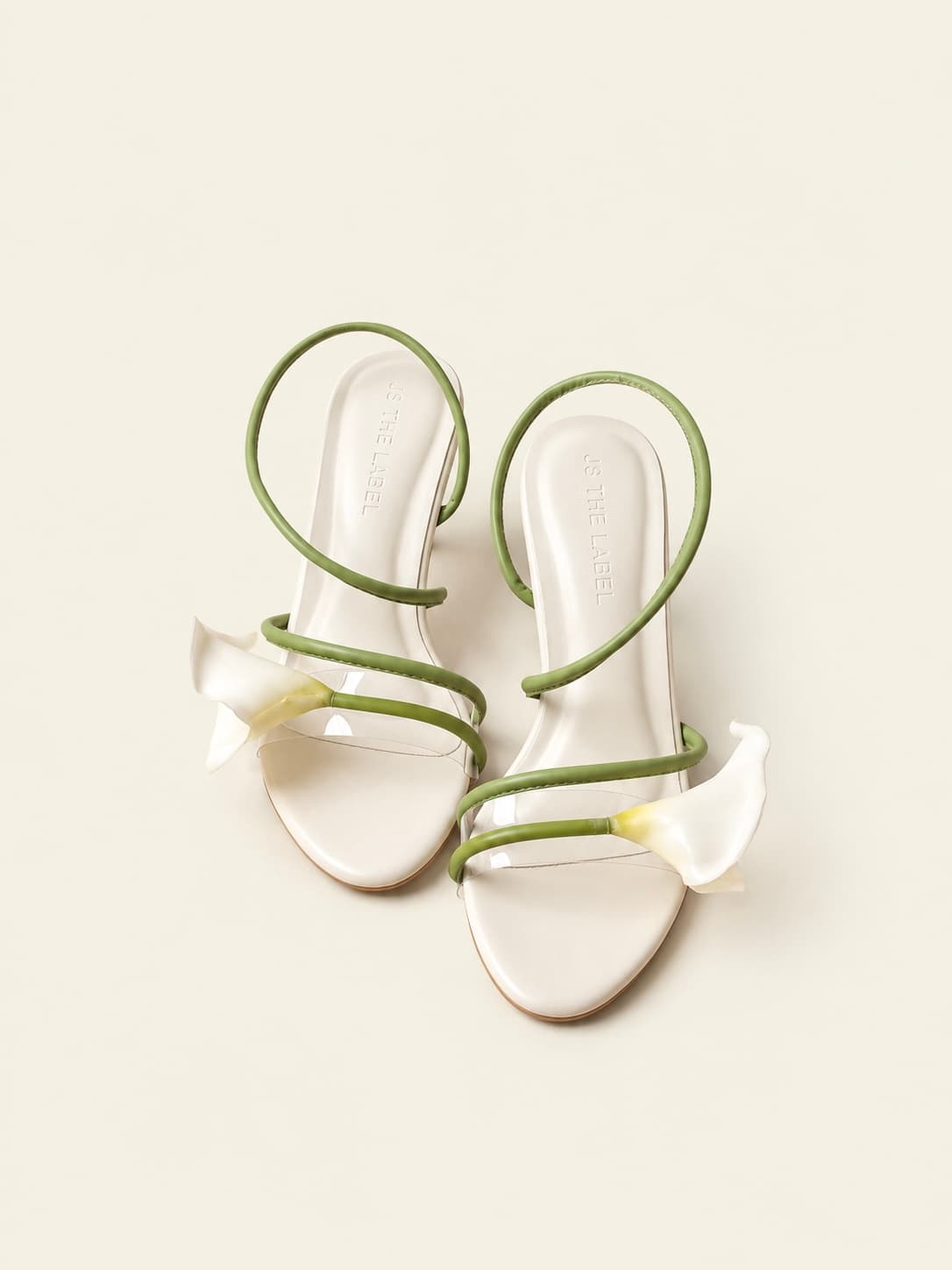 Calla Lily Heels - Ivory