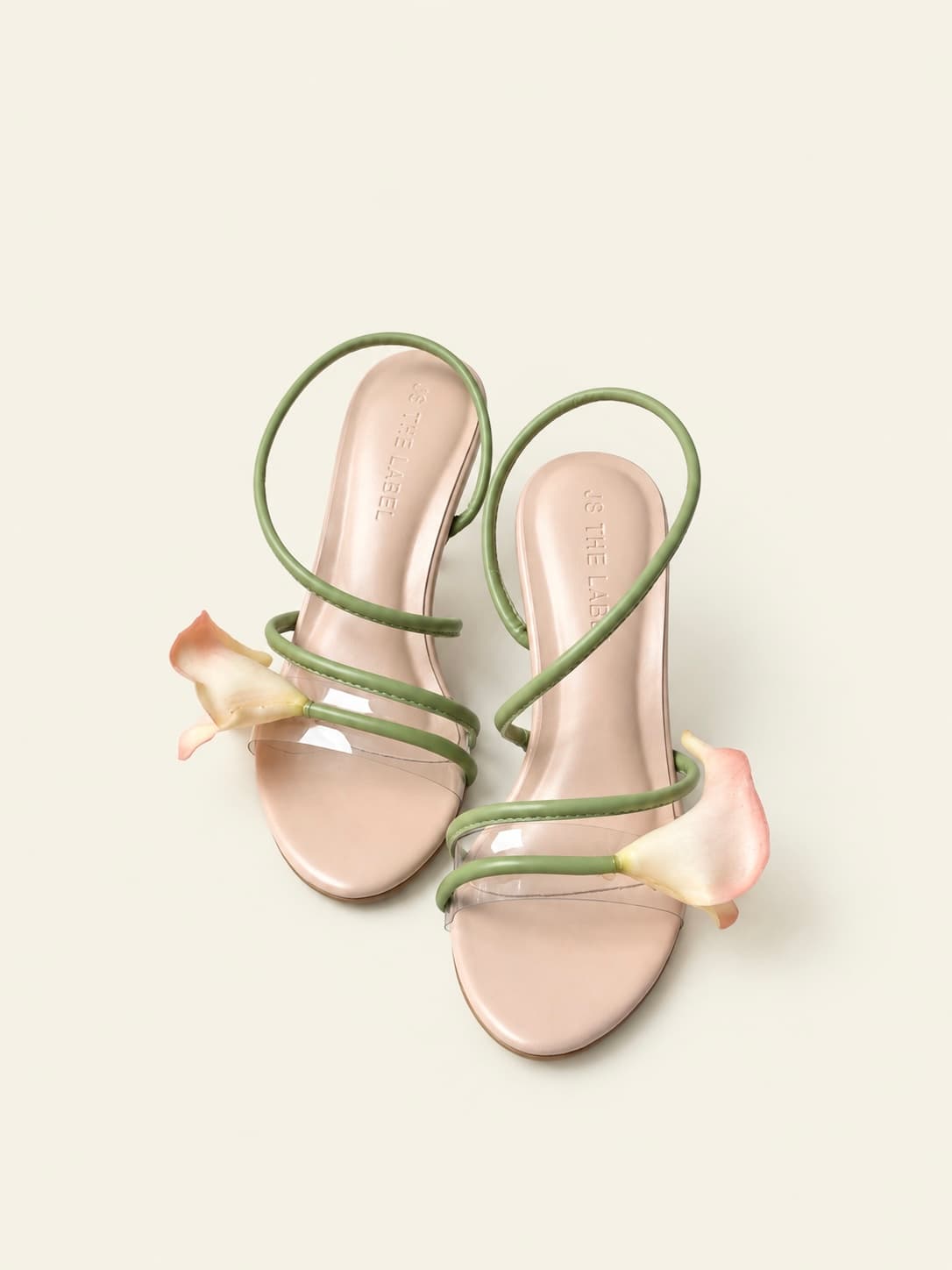 Calla Lily Heels - Nude