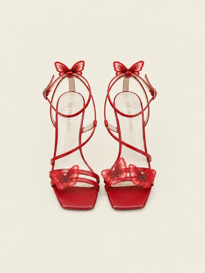 Butterly Heels - Red