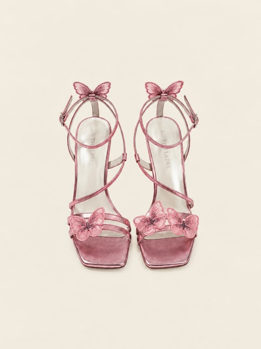 Butterfly Heels - Pink